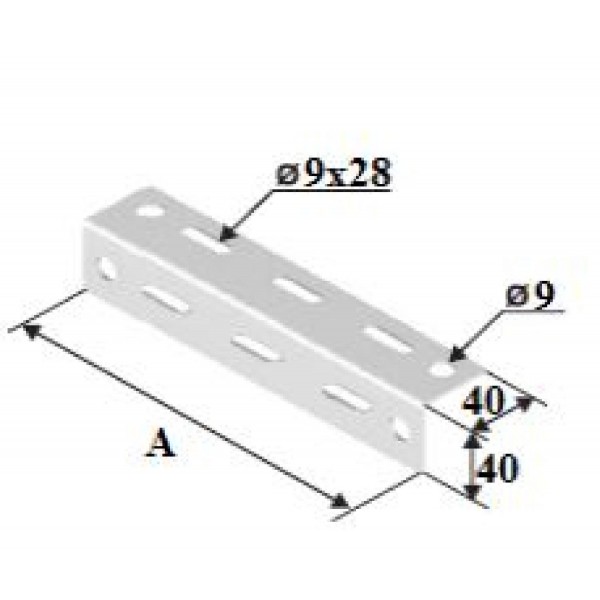 100X1,5Mm Sac Kanal Tijli Taşıyıcı L Tip