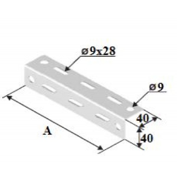 300X1,5Mm Sac Kanal Tijli Taşıyıcı L Tip