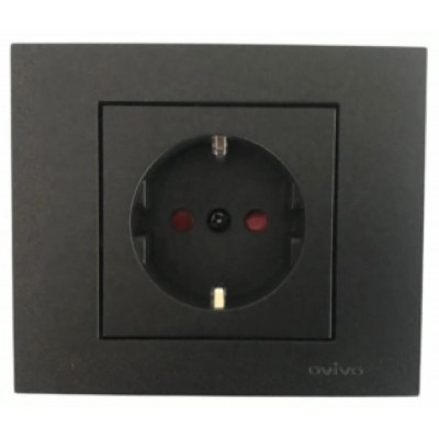 Mina Topraklı Priz Metalik...