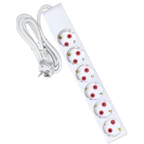 6LI 5Mt Kablolu Topraklı Grup Priz Gold Ayka