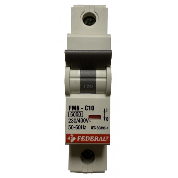 1x10A 6kA C Sigorta Fm6-Fm6E Federal