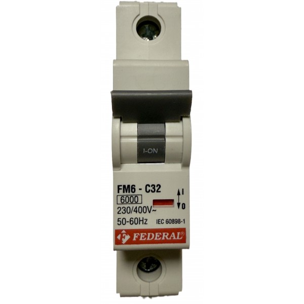 1x32A 6kA C Sigorta Fm6-Fm6E Federal