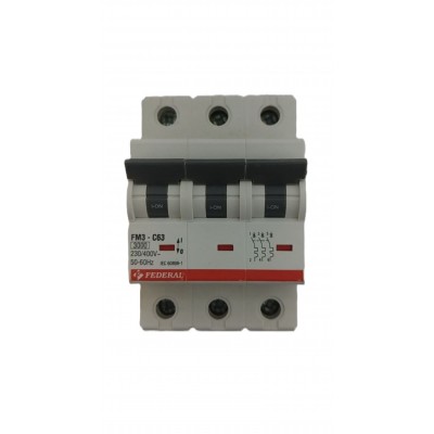 3x63A 3kA C Sigorta Fm3...