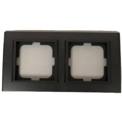 Mina Çerçeve 2Li Metalik Siyah