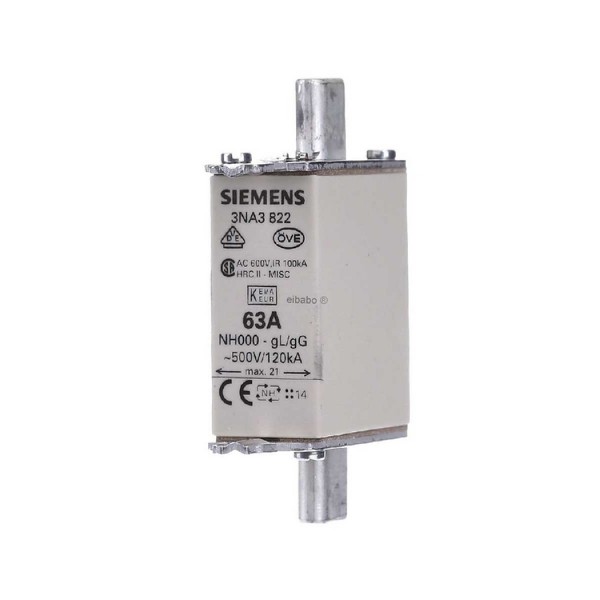 NH000 63A Bıçaklı Sigorta Buşonu Tek indikatörlü