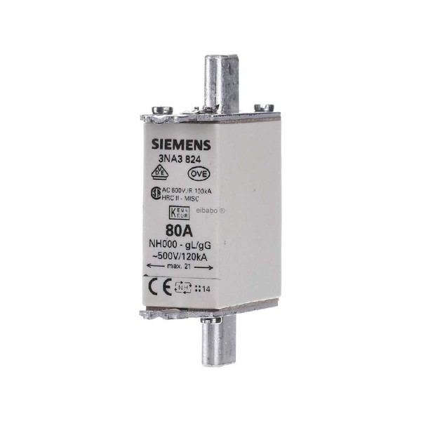 NH000 80A Bıçaklı Sigorta Buşonu Tek indikatörlü