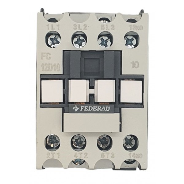 5,5kW 12A Kontaktör 3P 1NA FC-12D10 Federal
