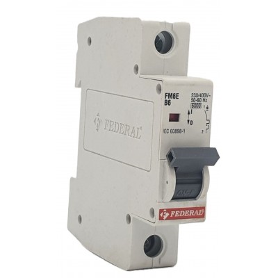 1x6A 6kA B Sigorta Fm6-Fm6E Federal