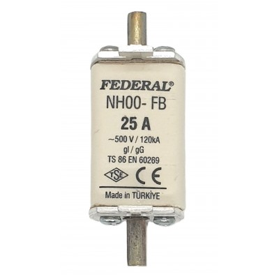 NH00 FB 25A 120kA Tek...