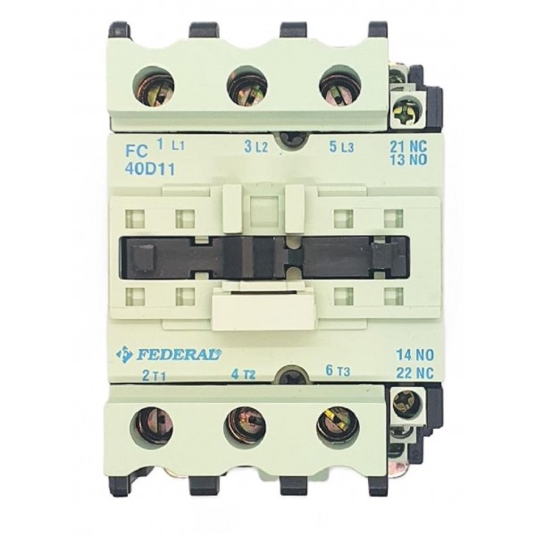  18,5kW 40A Kontaktör 3P 1NA1NK  FC-40D11 Federal