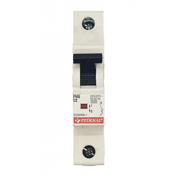1x2A 6kA C Sigorta Fm6 ES Federal