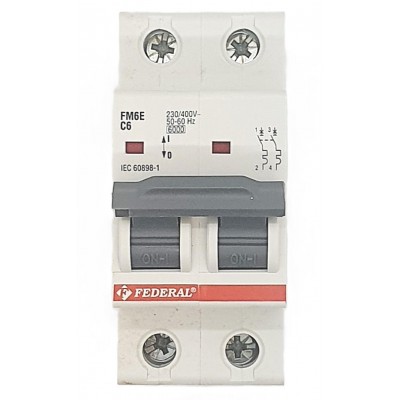 2x6A 6kA C Sigorta Fm6-Fm6E...