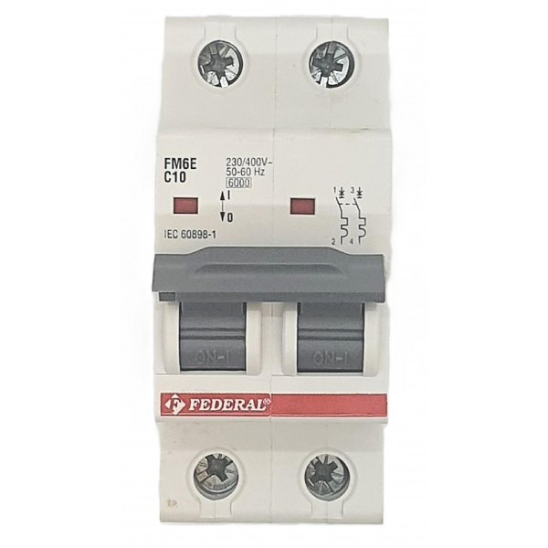 2x10A 6kA C Sigorta Fm6-Fm6E Federal