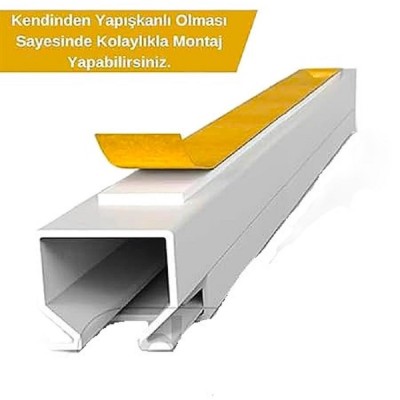 16x16 mm Kablo Kanalı Yapışkanlı Canalex 