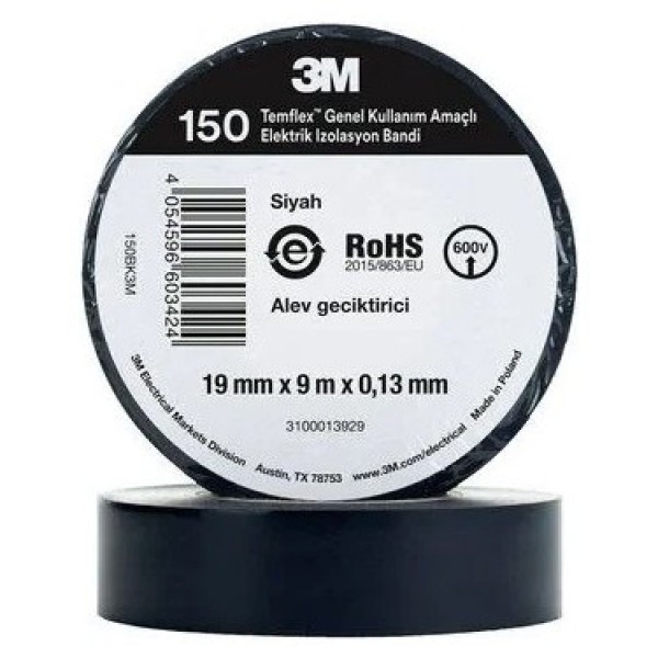İzolebant 3M Temflex1300 19mm x 0,13mm x 9m