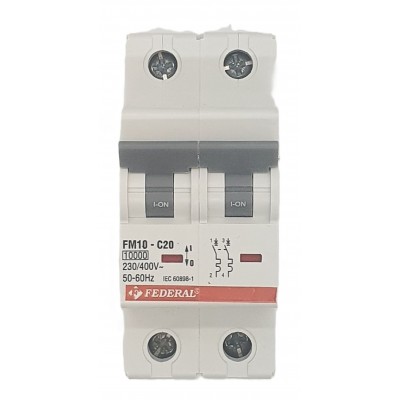 2x20A 10kA C Sigorta Fm10...