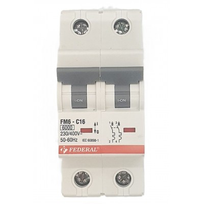 2x16A 6kA C Sigorta...