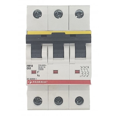 3x63A 10kA C Sigorta Fm10...