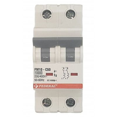 2x50A 10kA C Sigorta Fm10...