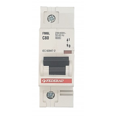 1x80A 6kA C Sigorta Fm6L...