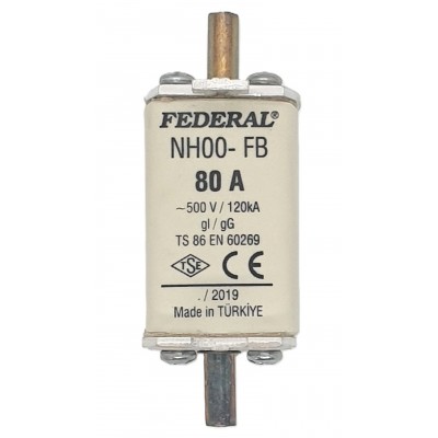 NH00 FB 80A 120kA Bıçaklı...