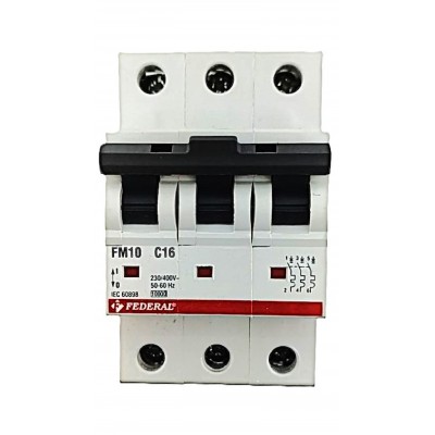 3x16A 10kA C Sigorta Fm10...