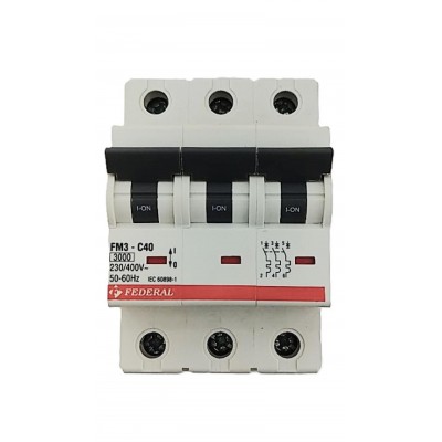 3x40A 3kA C Sigorta Fm3...
