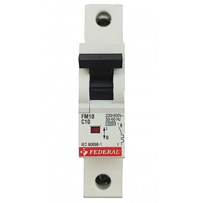 1x10A 10kA C Sigorta Fm10...