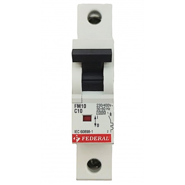 1x10A 10kA C Sigorta Fm10 Federal