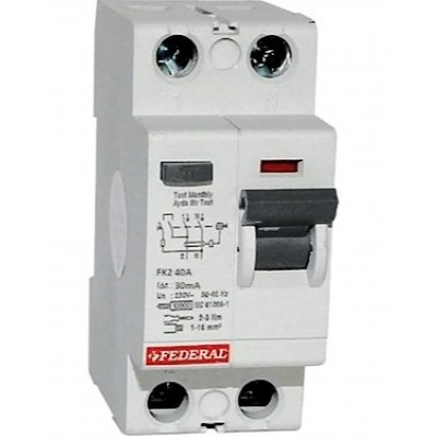 2x40A 30mA 6kA Kaçak Akım...