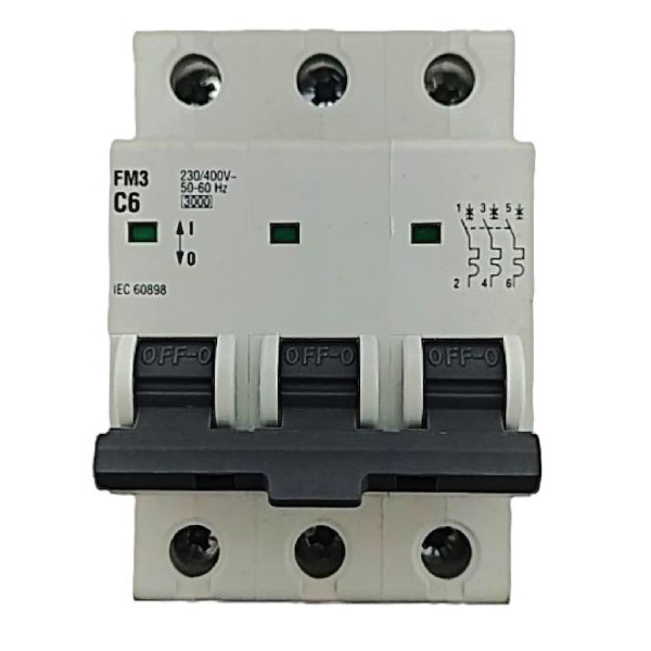 3x6A 3kA C Sigorta Fm3 Federal