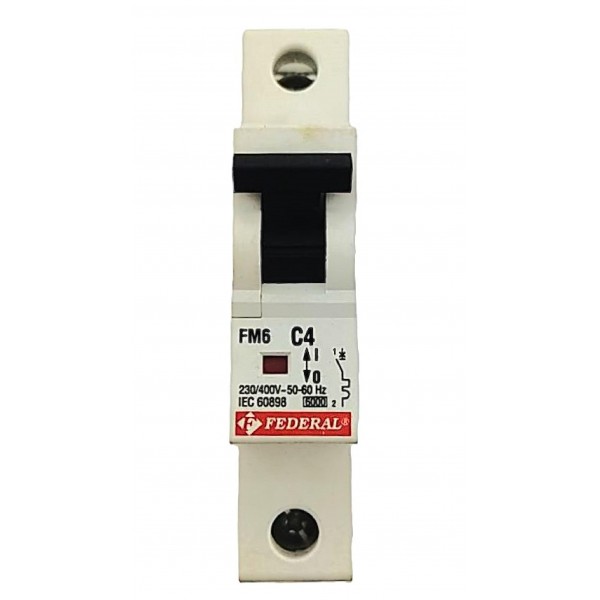 1x4A 6kA C Sigorta Fm6-Fm6E Federal