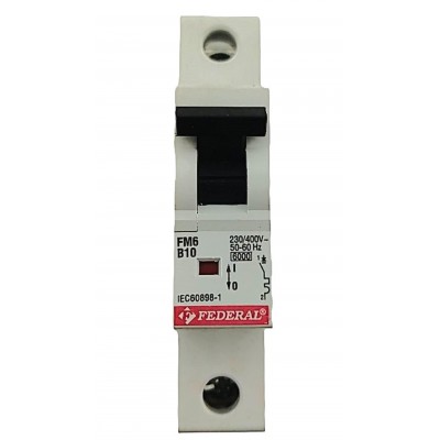 1x10A 6kA B Sigorta Fm6 ES...