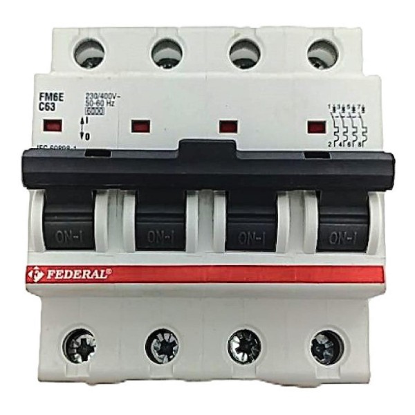 4x63A 6kA C Sigorta Fm6-Fm6E Federal