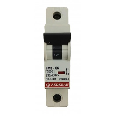 1x6A 3kA C Sigorta Fm3