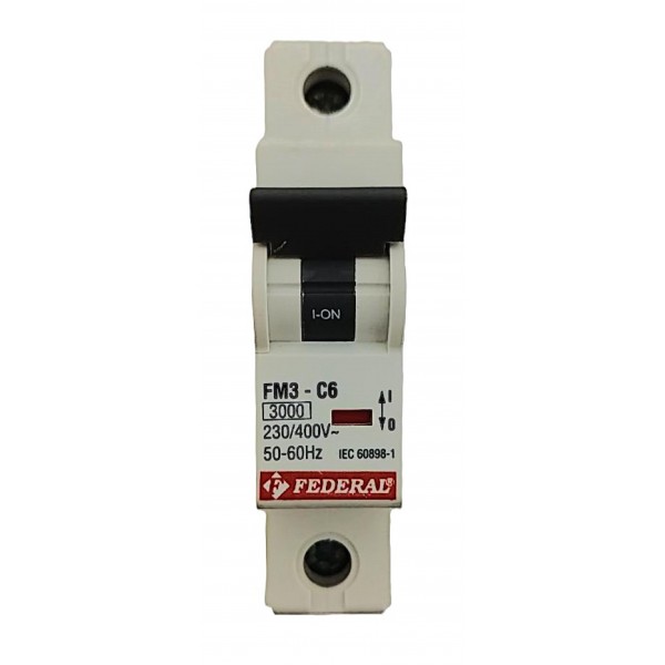 1x6A 3kA C Sigorta Fm3