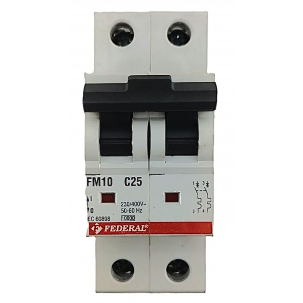  2x25A 10kA C Sigorta Fm10 Federal