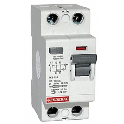 2x63A 30mA 10kA Kaçak Akım...