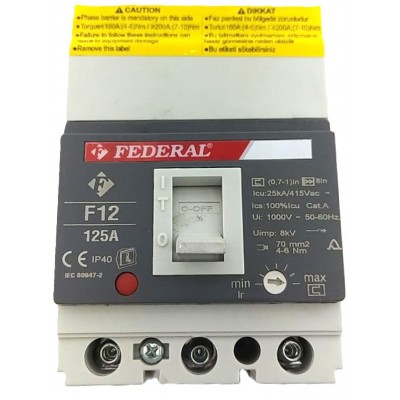 3x125A 25kA Kompakt Şalter...