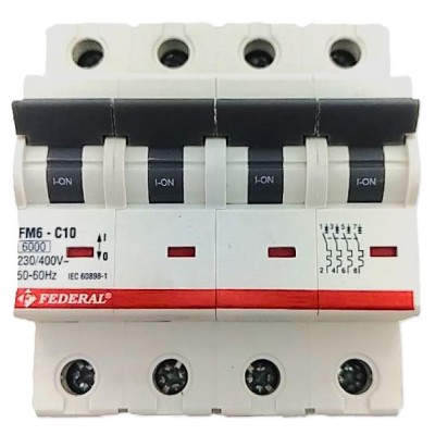 4x10A 6kA C Sigorta...