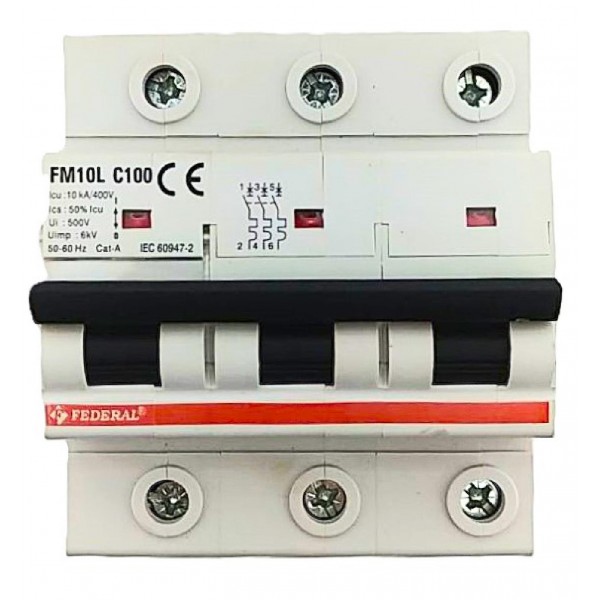3x100A 10kA C Sigorta Fm10L Federal