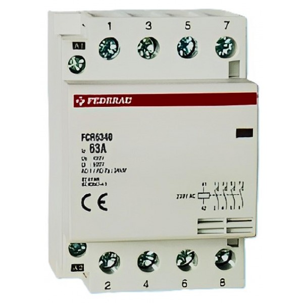 Kontaktör Tesisat 4x20A 4NA FCR2040 Federal
