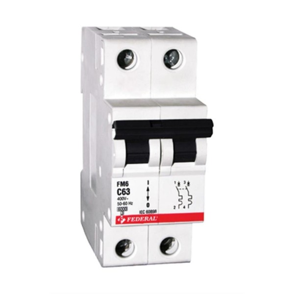 2x63A 10kA C Sigorta Fm10 Federal