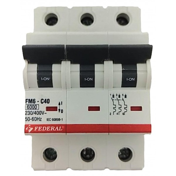 3x40A 6kA C Sigorta Fm6E Federal