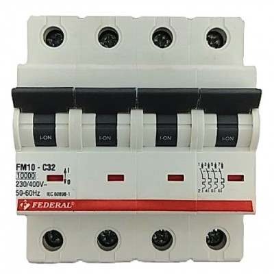 4x32A 10kA C Sigorta Fm10...