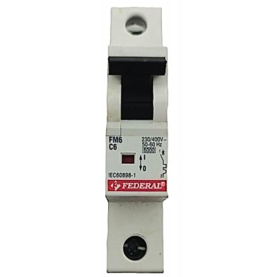 1x6A 6kA C Sigorta Fm6 ES...