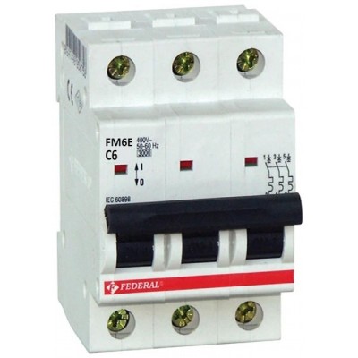 3x6A 6kA C Sigorta Fm6 ES...