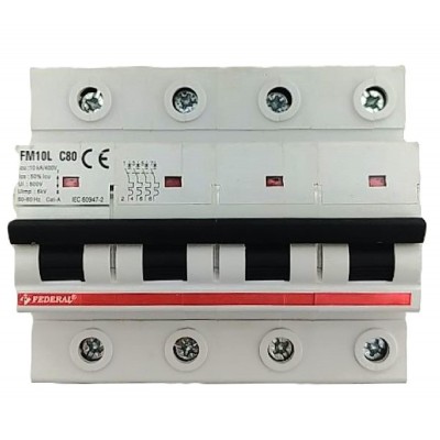 4x80A 10kA C Sigorta Fm10L...
