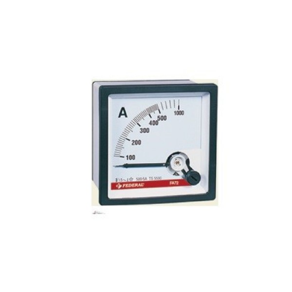 Ampermetre Analog 96x96 Akım Trafolu 0-600A FA96 Federal