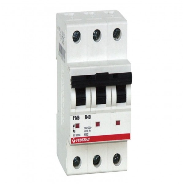 3x25A 6kA B Sigorta Fm6 - Fm6e Federal